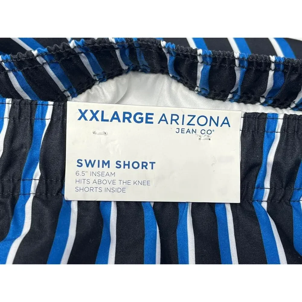 Arizona Jean Co. Men's Swim Trunks NWT Waist Band and Drawstring size XXLT